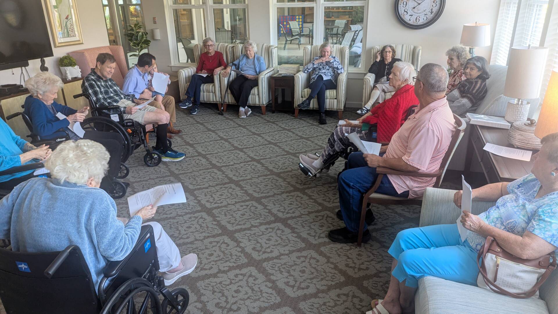 Rawls Baptist Church Calyx Bible Study at Calyx Living in Fuquay-Varina, NC