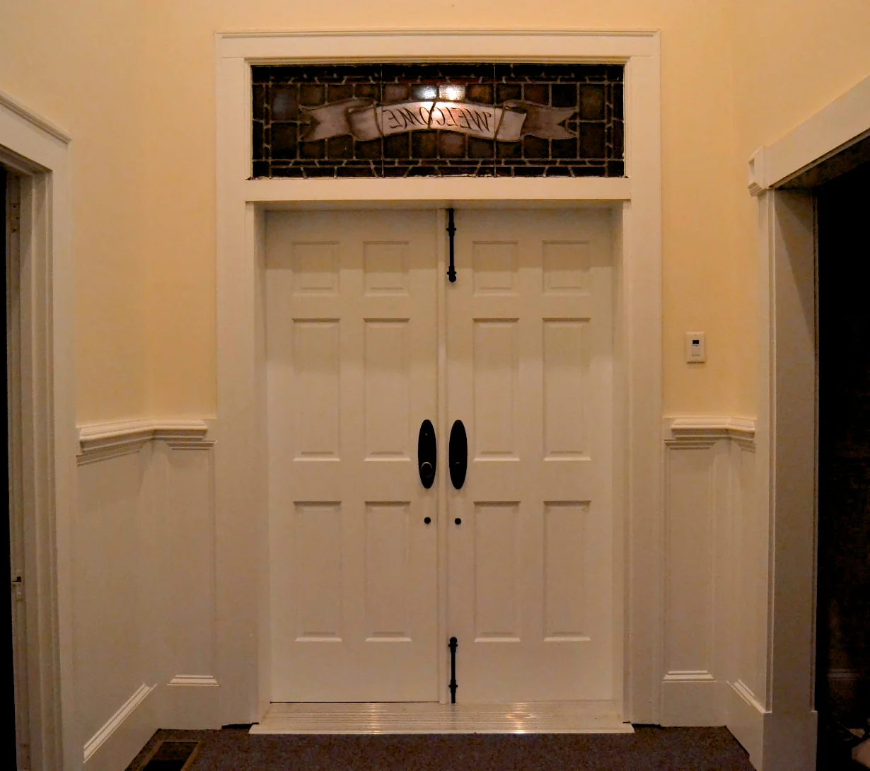 The restored inner sanctuary door after renovation.