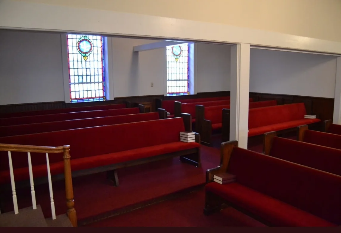 The center seating area of the sanctuary before renovation.