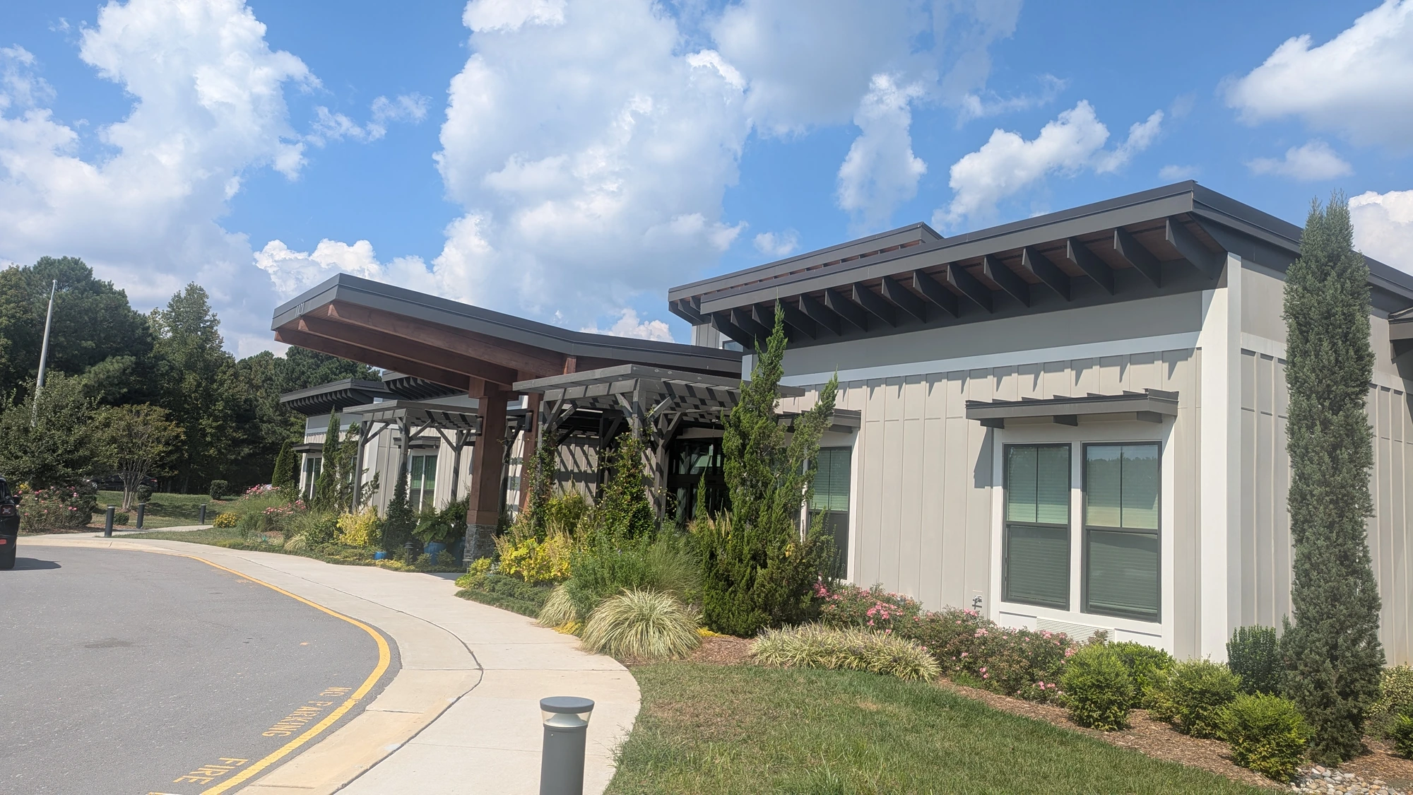 Exterior of the Calyx Living community in Fuquay-Varina.