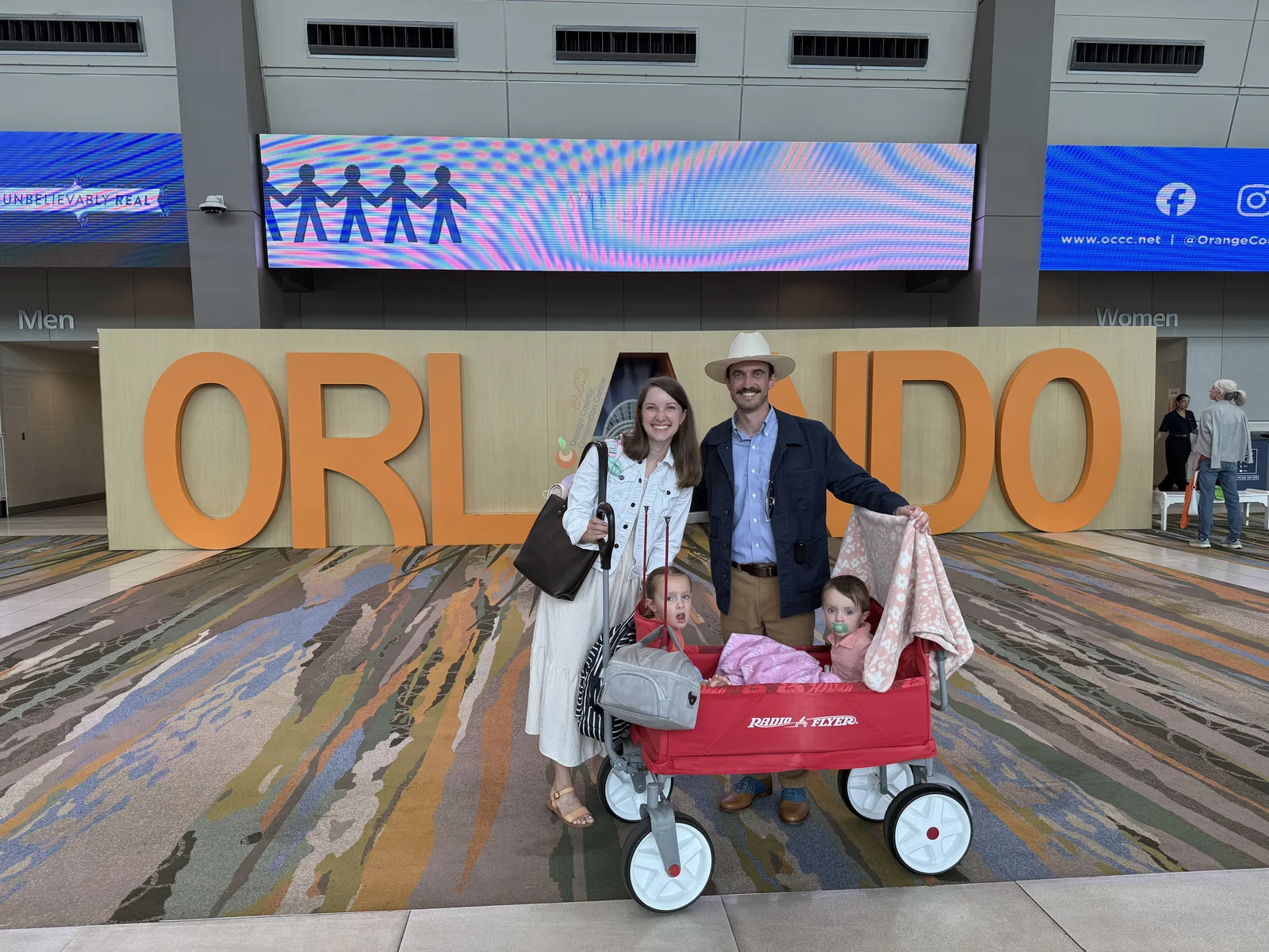 Pastor Brandon Gaster with Susanna and their children at the 2026 Southern Baptist Convention Annual Meeting in Orlando, Florida.