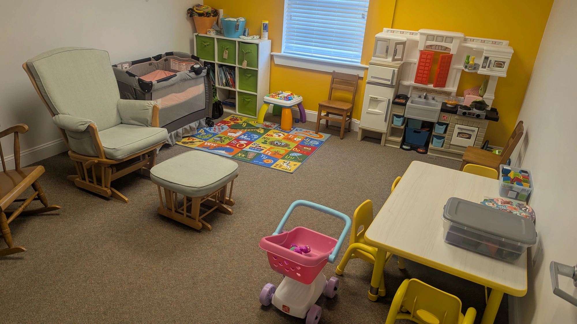 The nursery at Rawls Baptist Church.