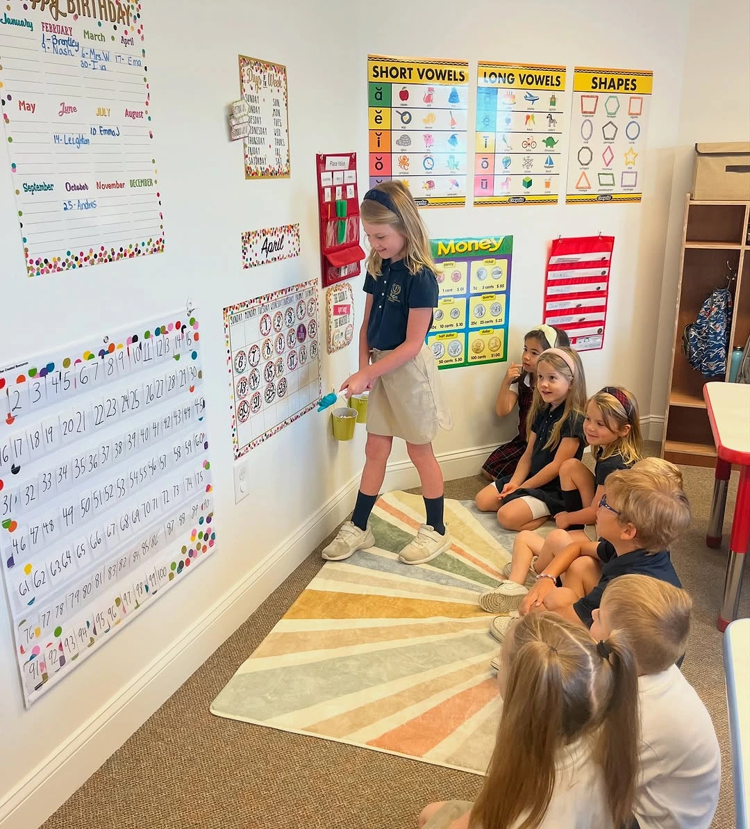Velos students participating in a classroom lesson.