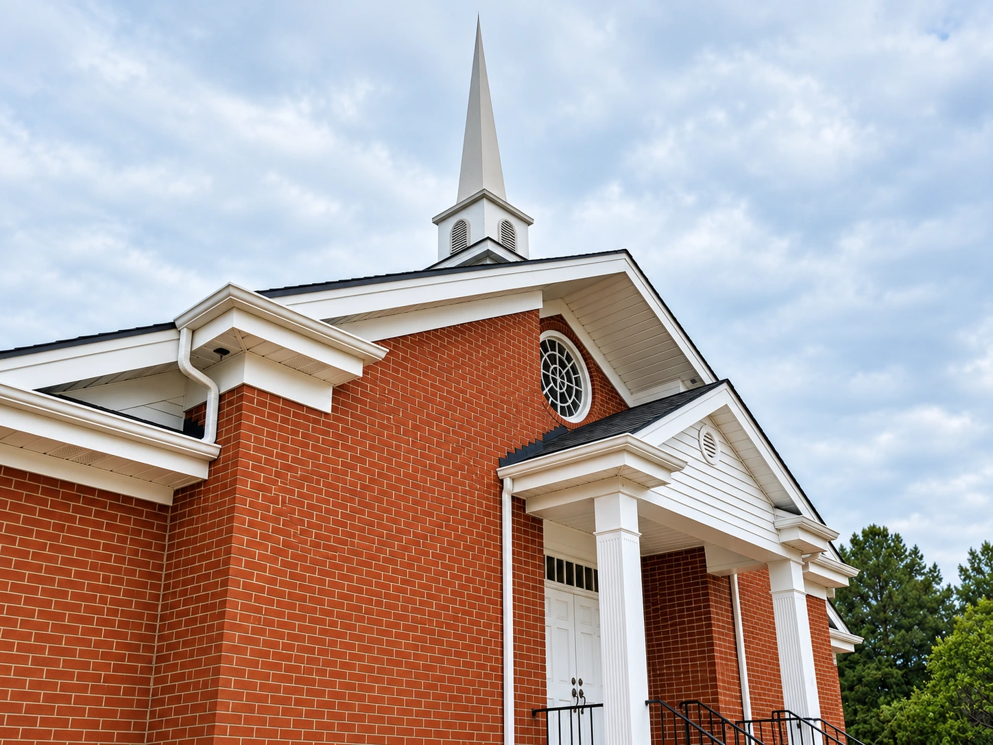 Exterior of Baptist Grove Baptist Church in Fuquay-Varina, North Carolina